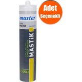 Master Profesyonel Silikonize Akrilik Mastik E450 450 gr Siyah Tek Komponentli Su Geçirmez - 1 Adet