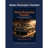Master Restoration Checklist: The Bumper-to-Bumper Shop Companion for 1953–1973 American Muscle and Classic Cars — 101 Checkpoints, Logs, and Trackers.