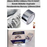 Master SET Esnek Bükülebilir Aspiratör Havalandırma Borusu ÇAP=120MM Uzunluk= 2 Metre
