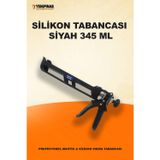 Master Silikon Tabancası Siyah 345 ML | Profesyonel Mastik & Silikon Sıkma Tabancası