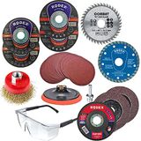 Master Spiral Avuç İçi Taşlama Makinesi Matkap Seti 115 mm (30 PARÇA)