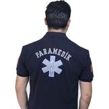 Master Tekstil Paramedik Logolu Tişört - 08L-Lacivert
