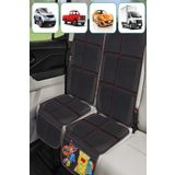 MasterCar 2 Adet Isofix Uyumlu Oto Koltuk Koruyucu Organizer Ana Kucağı Puset Koruyucu Oto Koltuk Kılıfı