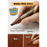 MasterCar Ceviz Renk Çizik Giderici Çatlak Kapatıcı Mobilya Rötuş Kalemi Ahşap Masa Parke Dolap Kalemi - Kahverengi - 1 Adet