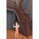 MasterCar Kahverengi Merdiven Güvenlik Filesi Balkon Korkuluk Filesi Güvenlik Kapısı Koruyucu 2.35MT x 75CM - Beyaz