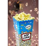 MasterCar Movie Day Xl Mavi Popcorn Patlamış Mısır Kovası - Çerezlik Atıştırmalık Kabı Cips Beslenme Kabı
