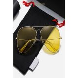 MasterCar Rayban Model Anti Far Gece Sürüş Ve Sis Gözlüğü Fermuarlı Gözlük Kılıfı Hediyeli
