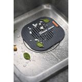 MasterCar Silikon Süzgeçli Banyo, Mutfak, Lavabo Gider Kapatıcı Kapak Mat Balkon Tıpa Tıkacı Kapak - Gri - 1 Adet
