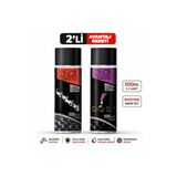 Mastercare Zincir Yağlama & Temizleme Sprey 2'Li Seti 500Ml+500Ml O-Ring Ve X-Ring Vb. Zincirler İçin