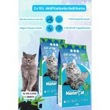 Mastercat Aktif Karbonlu Hypoallergenic Topaklanan 2x10 lt Kedi Kumu
