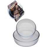 Masterchef 2 Li Fırın Tepsi Cam Yuvarlak Optikli 145022