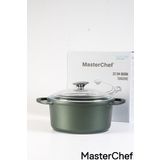 Masterchef Alüminyum Döküm Derin Tencere – 22 cm Yeşil