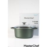Masterchef Alüminyum Döküm Derin Tencere – 24 cm Yeşil