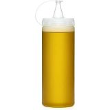 Masterchef Sızdırmaz Kapaklı Plastik Şişesi, Yağdanlık Sos Şişesi, 700 Ml, Şeffaf,
