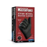 Masterforce Siyah Nitril L Beden Eldiven 50 Li