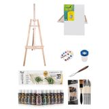 Mastermix Akrilik Metalik Renkler 50X70 Tuval-Şövale Set