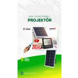 Masterplus At-40W Güneş Enerjili Projektör 12 Saat Şarj Süresi Solar Aydınlatms