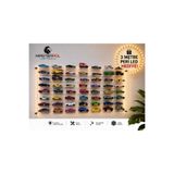 MASTERPOL 49lu - Şeffaf 1/64 ölçekli Kapaklı 49lu koleksiyon araba rafı araç standı klasik model pleksi akrilik