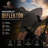 Masterpol Füme Deflektör Model 1 Rüzgar Saptırıcı Siperlik Motor Camı Cam Uzatma