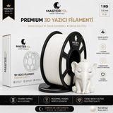 Masterpol Inci Beyaz Premium Pla Filament 1 kg 1.75 mm 3D Yazıcılar Için ( Flement Fılement Flament )