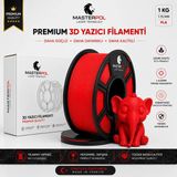 Masterpol Kırmızı Premium Pla Filament 1 kg 1.75 mm 3D Yazıcılar Için ( Flement Fılement Flament )