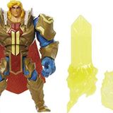 Masters of the Universe HDY37 - He-Man aksiyon figürü, gri gövdeli zırhlı, Power Attack Move & 2 aksesuar parçası, MOTU Netflix çizgi film serisinden esinlenilmiştir, 4 yaşından büyük çocuklar için koleksiyon oyuncağı