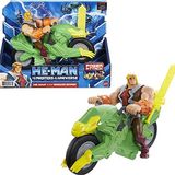 Masters of the Universe He-Man ve Aksiyon Figürü + Animasyonlu Seriye Dayalı Araç, Eklemli Savaş Karakterleri, 4 Yaş ve Üzeri için Hediye