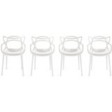 Masters Sandalye 4’lü Set Ikonlara Saygı Duruşu, 2013 Red Dot Design Award - Beyaz