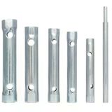 Mastertools 6 Parça Boru Tipi Lokma Anahtar Takımı - 8Mm-17Mm Metrik Çift Taraflı Somun Sıkma Seti - T-Kollu Musluk, Batarya Ve Buji Sökme Apar