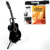 Masterwork Simge Gitar Tam Set - Siyah