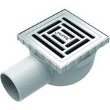 MasterX 15x15 Mat Yandan Çıkışlı Yalıtımsız Noktasal Su Gideri