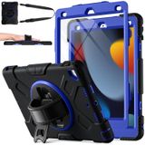 Mastten Ekran Koruyucu ile iPad 9. Nesil Kılıf 10,2 İnç ile Uyumlu, Darbeye Dayanıklı iPad Kılıfı 9./8./7. Nesil 2021/2020/2019 Kalem Tutuculu, 360° Dönen El Kayışı ve Standı, Lacivert