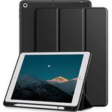 Mastten iPad 9./8./7. Nesil Kılıf ile Uyumlu Kılıf, Kalem Tutuculu iPad 10,2 İnç Kılıf, TPU Akıllı Stand Arka Kılıf Kapak iPad Kılıfı 2021/2020/2019 için, Otomatik Uyanma/Uyku, Siyah