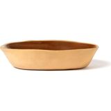 Masuma Ceramics Mocha Stoneware Gondol Küçük Boy Servis Tabağı 23 cm - Kahverengi - Standart