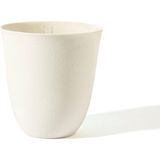 Masuma Ceramics Pure Porselen Büyük Boy Kulpsuz Kahve Fincanı - Beyaz
