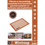 #Mat 40X30 Cm Profesyonel Fırın Hamur Açma Gereçleri Silikon Silpat Yanmaz Yapışmaz Şık Pişirme Matı
