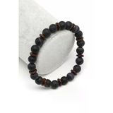 Mat Akik-Coconat Doğal Taş Bileklik 8 Mm Küre Kesim - Blk-2034