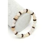 Mat Akik-Coconat Doğal Taş Bileklik 8 Mm Küre Kesim - Blk-2045