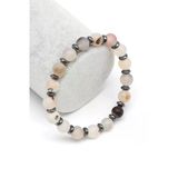 Mat Akik-Hematit Doğal Taş Bileklik 8 Mm Küre Kesim - Blk-2062