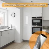 Mat Beyaz Arkası Gri Yapışkanlı Dolap Kaplama Folyosu