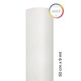 Mat Beyaz Yapışkanlı Kaplama Folyosu 50 CM X 9 MT