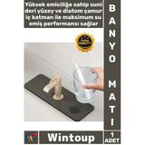 #Mat Çamur Mikrofiber Kaymaz Hızlı Kuruyan Mutfak Banyo Musluk Su Emici Sihirli Lavabo Kenar Matı
