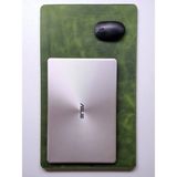 MAT DERİ Gerçek Deri Masa Matı 60 x 35 cm Oyuncu Mouse Pad Hakiki Deri Laptop Bilgisayar Altlığı - Yeşil