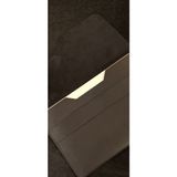 MAT DERİ Siyah Nubuk Deri Macbook Air Kılıfı El Yapımı Macbook Pro Çantası 13" 14" 15" 16" - 16 Macbook Pro