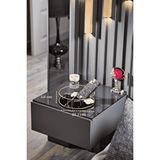 Mat Gold Banyo Organizer Kozmetik Takı Parfüm Havlu Düzenleyici Pleksili Paslanmaz Metal Çok Renkli