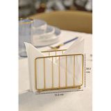 Mat Gold Kafes Peçetelik Peçete Standı Kafe Restoran Otel Dekoratif Paslanmaz Metal