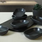 Mat Koyu Gri Noyan Çerezlik 11 cm 6 Adet 627 - standart