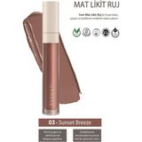 Mat Likit Ruj - 03 Sunset Breeze 4 ml 8690131775162 - Çok Renkli