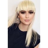 Mat Sarı Uzun Kenarlı Takma Kahkül 613#