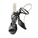 MAT SİYAH DERİ 8,5 CM 13 PONT KELEBEK MODEL TANGO, DANS VE SALON AYAKKABISI (EU Ayakkabı Beden Sistemi, Yetişkin, Kadın, Sayısal, Orta, 35)